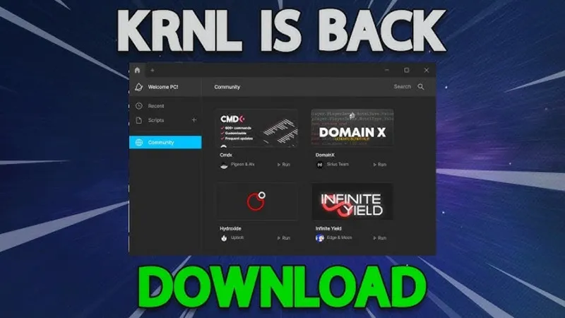 Hướng Dẫn Tải Và Sử Dụng Krnl X ROBLOX