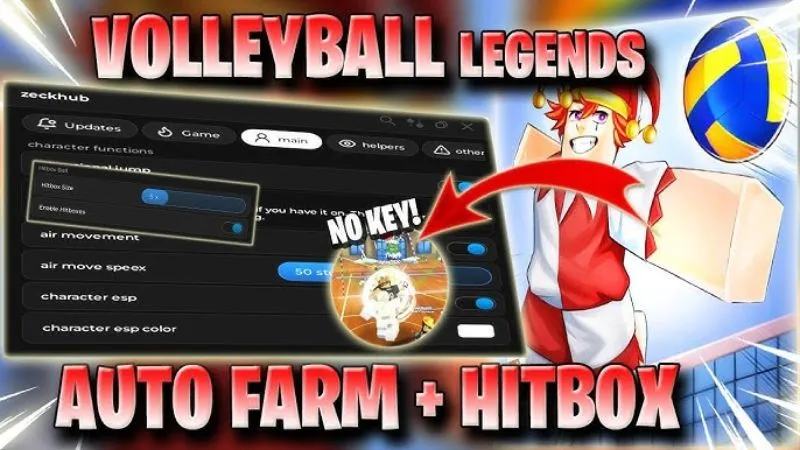 Sức Mạnh Tuyệt Đối Với Script Volleyball Legends Update 66