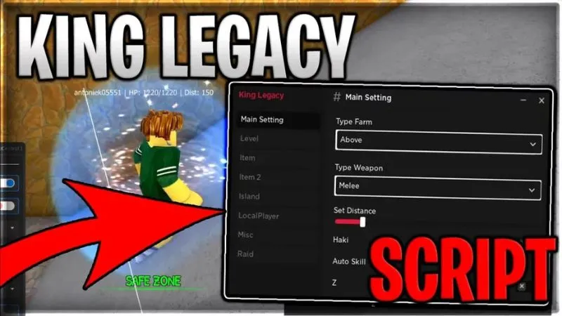 Lưu Ý Khi Sử Dụng Script King Legacy